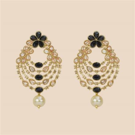 Indo Western Chand Earring with mehndi plating