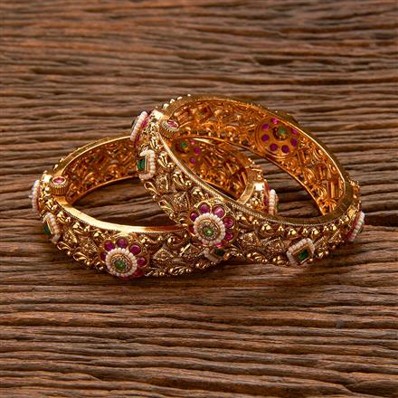 Antique Openable Bangles With Gold Plating