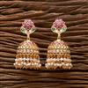 Antique Pearl Jhumki With Matte Gold Plating