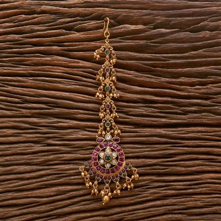 Antique Classic Tikka With Matte Gold Plating