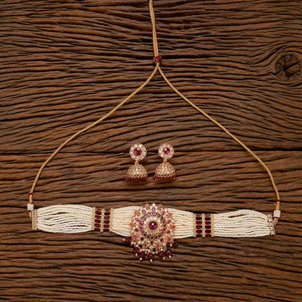 Antique Choker Necklace With Gold Plating