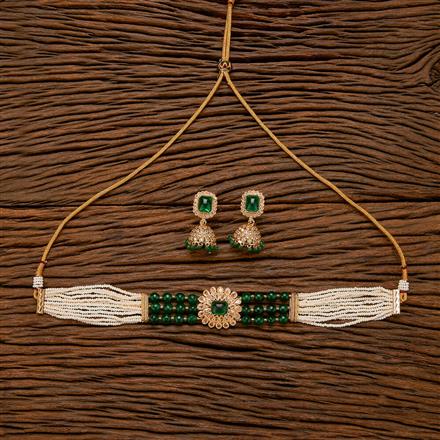 Antique Pearl Necklace With Gold Plating