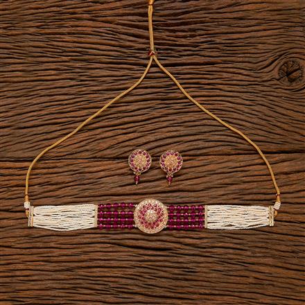 Antique Choker Necklace With Gold Plating