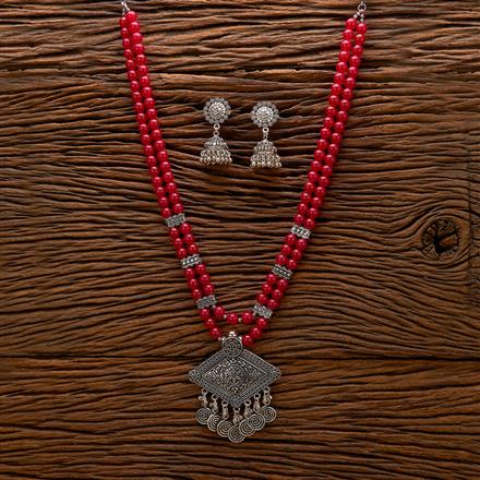 Classic Necklace With Oxidised Plating