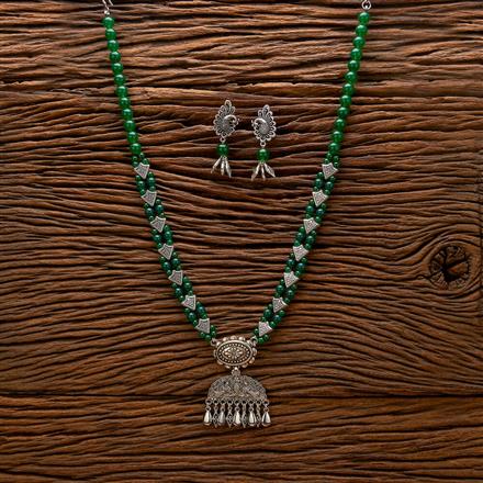 Classic Necklace With Oxidised Plating