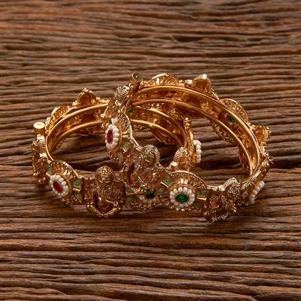 Antique Temple Bangles With Gold Plating