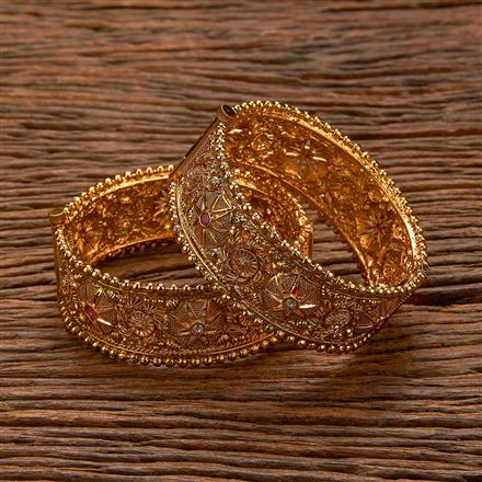 Antique Openable Bangles With Gold Plating