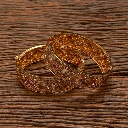 Antique Openable Bangles With Gold Plating