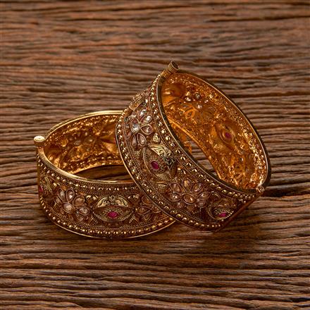 Antique Openable Bangles With Gold Plating