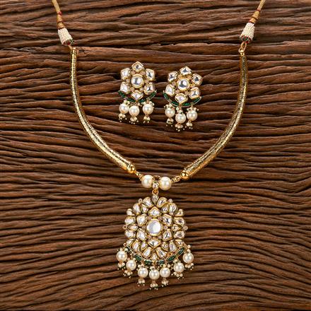 Antique Pearl Necklace With Gold Plating