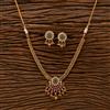 Antique Classic Necklace With Matte Gold Plating