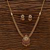 Antique Classic Necklace With Matte Gold Plating