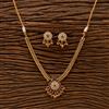 Antique Classic Necklace With Matte Gold Plating