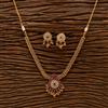 Antique Classic Necklace With Matte Gold Plating