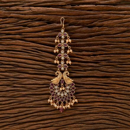 Antique Chand Tikka With Matte Gold Plating