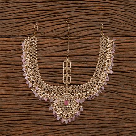 Antique Pearl Damini With Mehndi Plating
