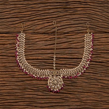 Antique Moti Damini With Mehndi Plating