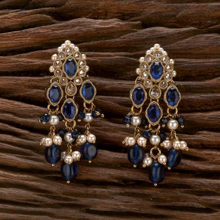 Antique Delicate Earring With Mehndi Plating