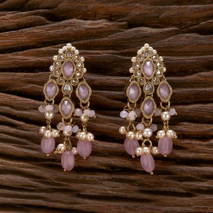 Antique Delicate Earring With Mehndi Plating