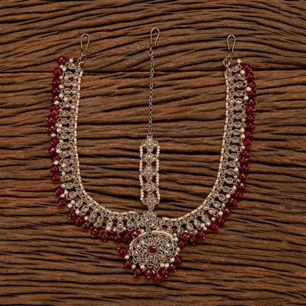 Antique Pearl Damini With Mehndi Plating