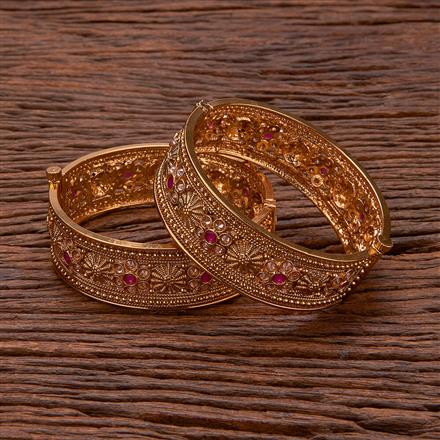 Antique Openable Bangles With Gold Plating