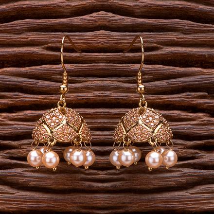 Antique Jhumki With Mehndi Plating