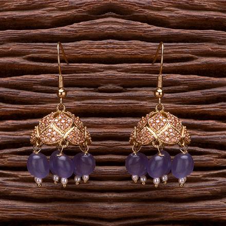 Antique Jhumki With Mehndi Plating