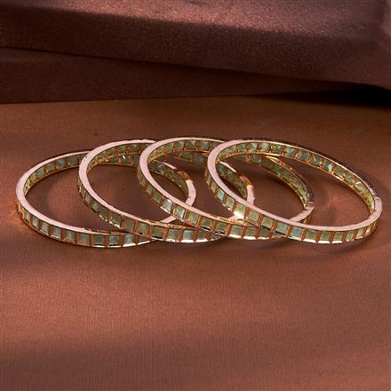 Kundan Classic Bangles With Gold Plating
