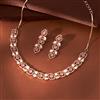 Kundan Classic Necklace With Rose Gold Plating