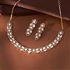 Kundan Classic Necklace With Rose Gold Plating