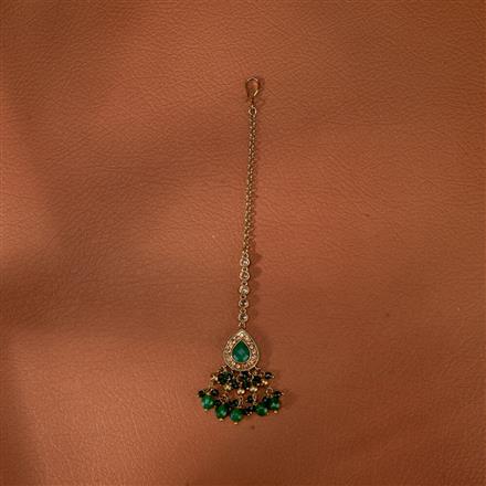 Antique Delicate Tikka With Mehndi Plating