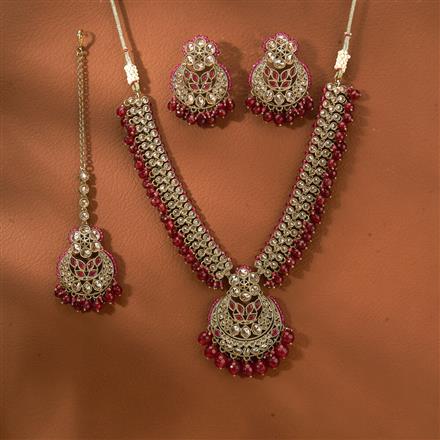 Antique Classic Necklace With Mehndi Plating