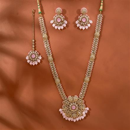 Antique Long Necklace With Mehndi Plating