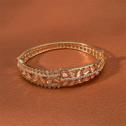 Kundan Openable Kada With Gold Plating