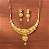 Antique Plain Gold Necklace With Gold Plating