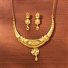 Antique Plain Gold Necklace With Gold Plating