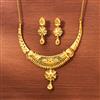 Antique Plain Gold Necklace With Gold Plating