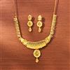 Antique Plain Gold Necklace With Gold Plating
