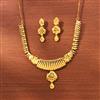 Antique Plain Gold Necklace With Gold Plating