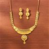 Antique Plain Gold Necklace With Gold Plating