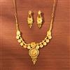 Antique Plain Gold Necklace With Gold Plating