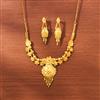 Antique Plain Gold Necklace With Gold Plating