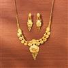 Antique Plain Gold Necklace With Gold Plating