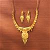 Antique Plain Gold Necklace With Gold Plating