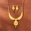 Antique Plain Gold Necklace With Gold Plating