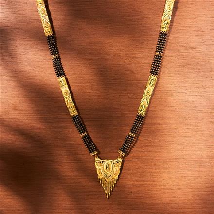 Antique Long Mangalsutra With Gold Plating