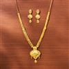 Antique Plain Gold Necklace With Gold Plating