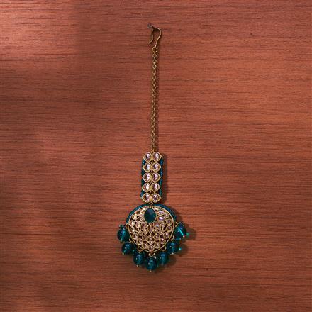 Antique Classic Tikka With Mehndi Plating