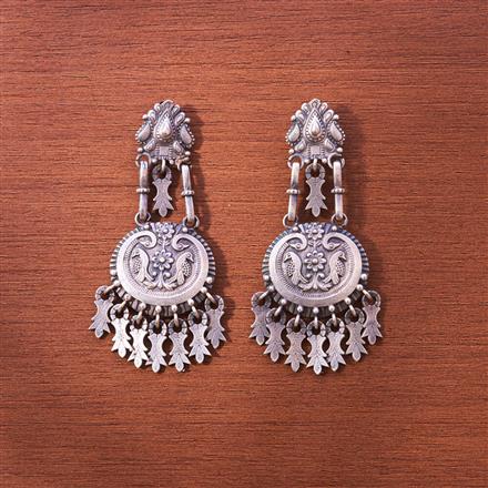 Antique Classic Earring With Oxidised Plating
