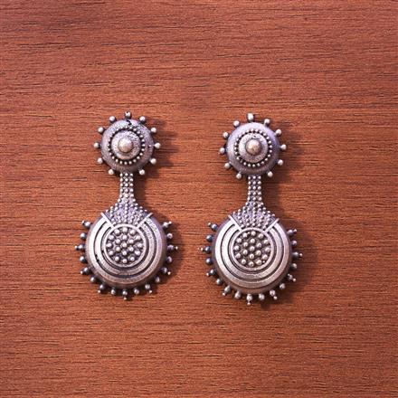 Antique Classic Earring With Oxidised Plating